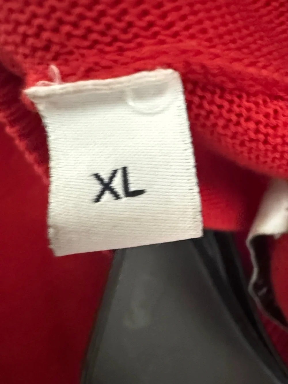 Givenchy Red Crewneck Sweater with Vertical Logo, Sz XL